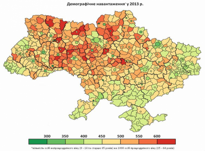 Блогер создал карту "пенсионной" Украины. Славутич - самый трудолюбивый!