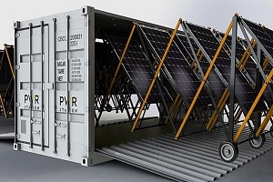 Солнечная выдвижная станция в контейнере фото