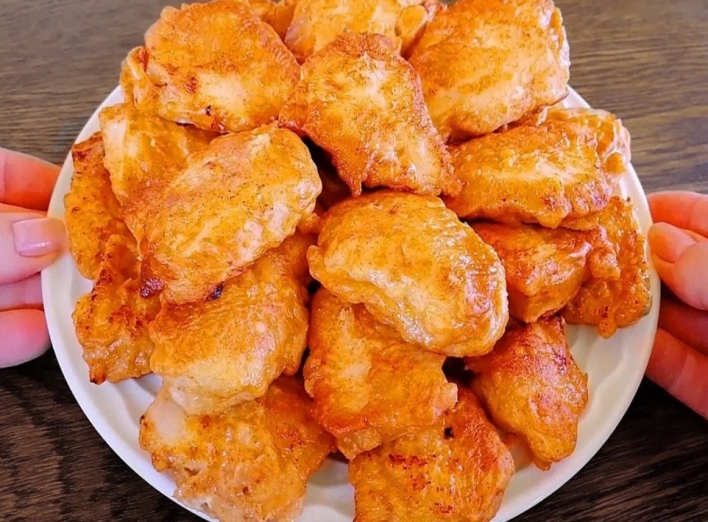 Аппетитные куриные кусочки в кляре фото