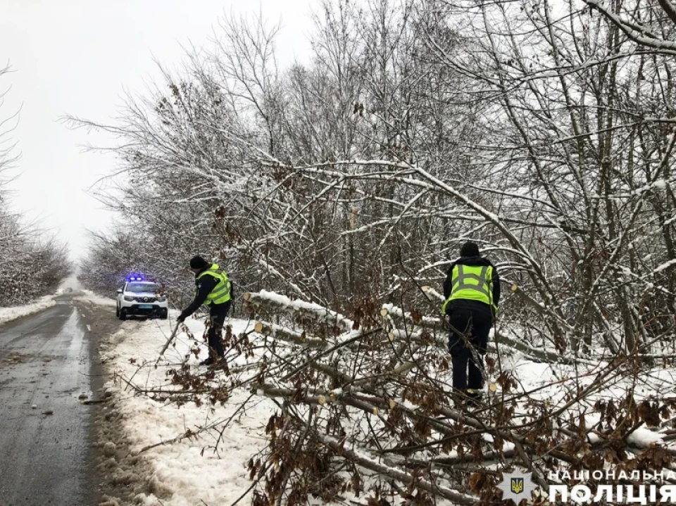 Негода паралізувала Чернігівщину: як поліцейські допомагають долати наслідки фото №3