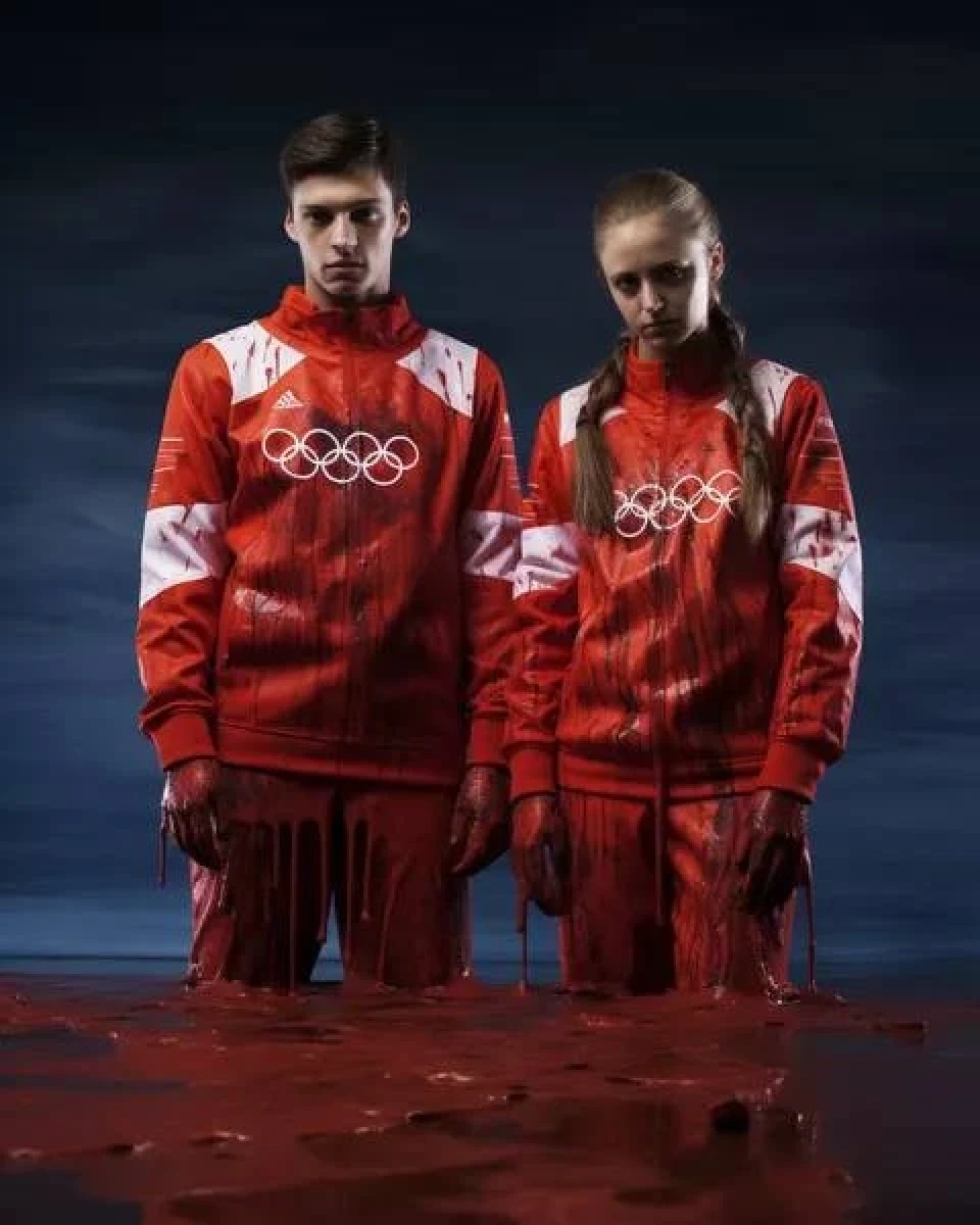 По лікоть у крові: Чеський журнал запропонував дизайн форми для росіян та білорусів на Олімпіаді фото №4