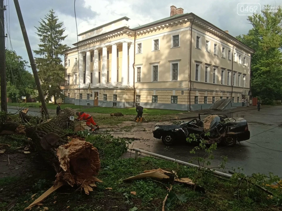 Негода у Чернігові: Дерево розтрощило авто фото №3