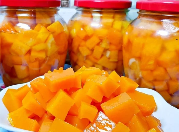 Соковитий манго із гарбуза на зиму (рецепт з фото)