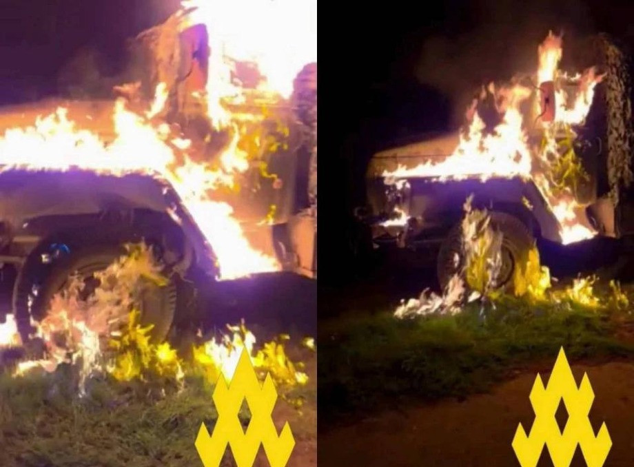 Агенти в армії рф саботували відправку на Покровськ, підпаливши власну вантажівку