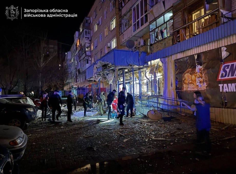 У Запоріжжі щонайменше п’ятеро людей постраждали внаслідок російської атаки