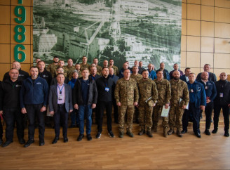 На Чорнобильській АЕС відзначили нацгвардійців і працівників станції