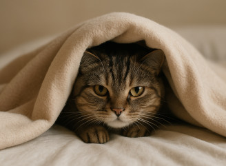 Чому кішки люблять ховатися під ковдрою: 7 пояснень від ветеринарів