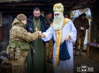 Гвардійці 27 полку відвідали побратимів напередодні Дня святого Миколая