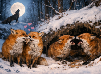 Шлюбний сезон у лисиць у Чорнобильському заповідникущо означають нічні звуки в лісі