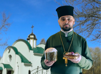 «З нами Бог – і з нами перемога»: великоднє звернення отця Юрія Логази до славутичан