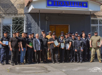 Поліцейських у зоні відчуження привітали з професійним святом