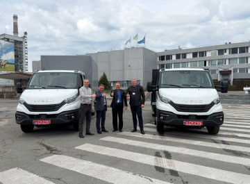 ЧАЕС отримала чотири автомобілі Iveco в межах міжнародної допомоги