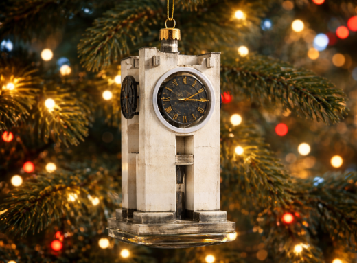 Символи Славутича у вигляді новорічних іграшок на ялинці фото