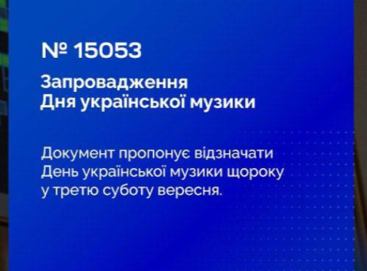 В Україні офіційно запровадили День української музики фото