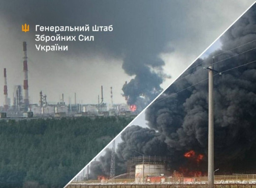 Сили оборони України уразили чотири нафтобази в Росії та кораблі в Криму фото