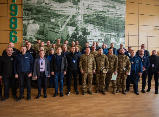 На Чорнобильській АЕС відзначили нацгвардійців і працівників станції фото