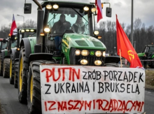 За межами фермерства: Деякі польські протестувальники виявились проросійськими політиками фото
