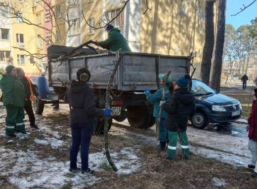 У Славутичі проводяться роботи з вивезення гілля з загальноміських територій фото
