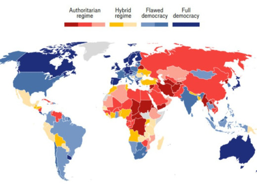 Глобальний рівень демократії досяг найнижчого показника за 20 років: Україна опустилася на 92-ге місце фото