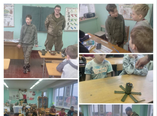 У ліцеї "БезМеж" провели заняття з мінної безпеки за участі ветерана Романа Міцука фото