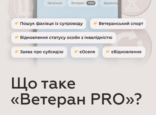 «Ветеран PRO» у «Дії»: єдиний цифровий простір для ветеранів і ветеранок фото