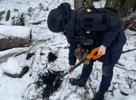 На Житомирщині сапери знищили артснаряд часів Другої світової війни фото