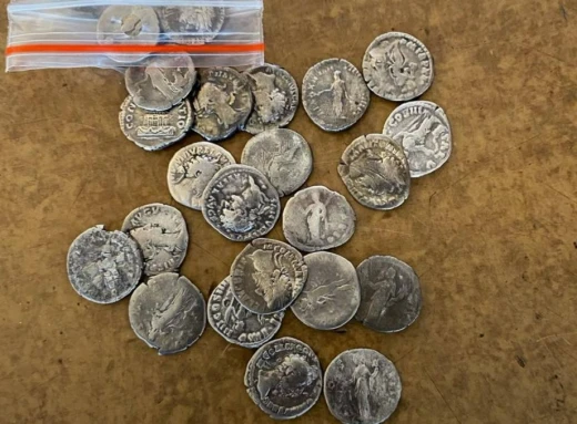 Іноземець планував вивезти з України старовинні монети фото