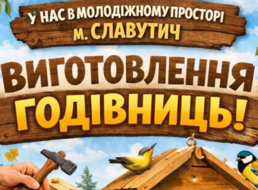 У Молодіжному просторі Славутича проведуть майстерку з виготовлення годівниць і лекцію орнітологині фото
