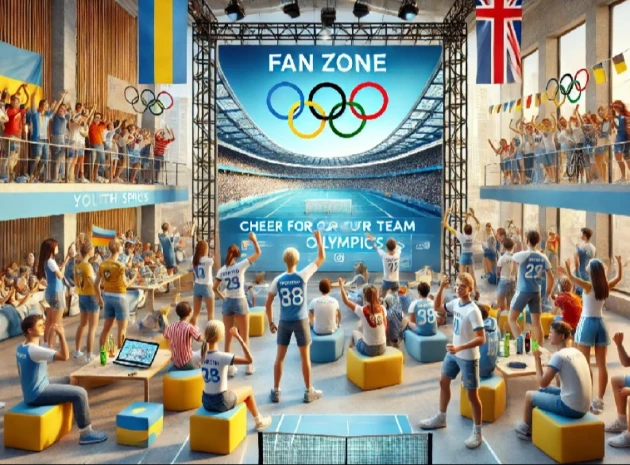 Фан-зона у молодіжному просторі Славутича: вболівай за наших на Олімпіаді 2024!